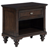 Best Furniture Outlet - Coaster - Andover 1-drawer Nightstand Bedside Table Dark Oak - 223632